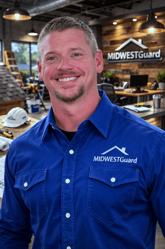 Jesse Russow, Founder of MIDWESTGuard LLC, local roofing contractor